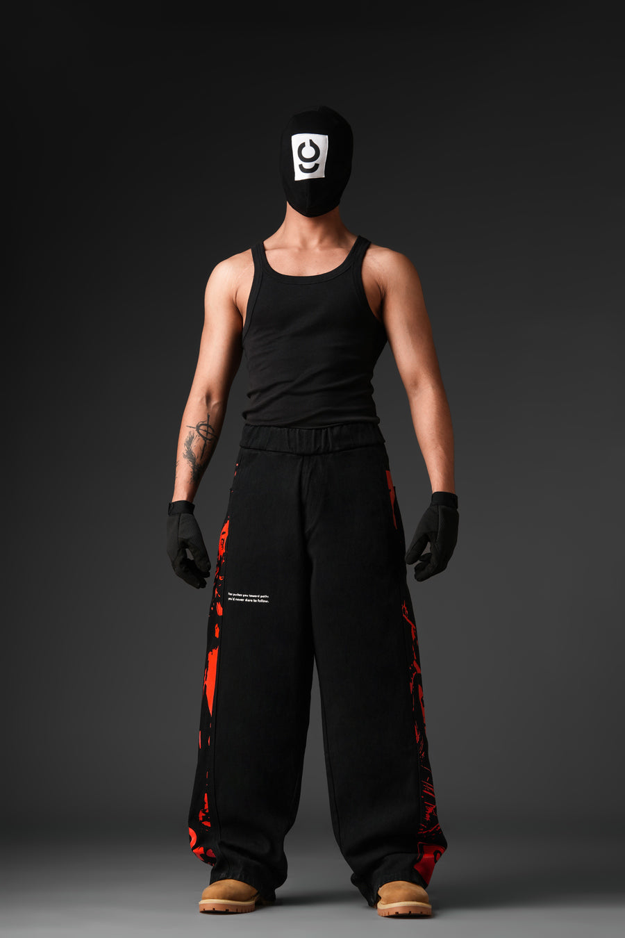 Fear No one Denim Track Pant