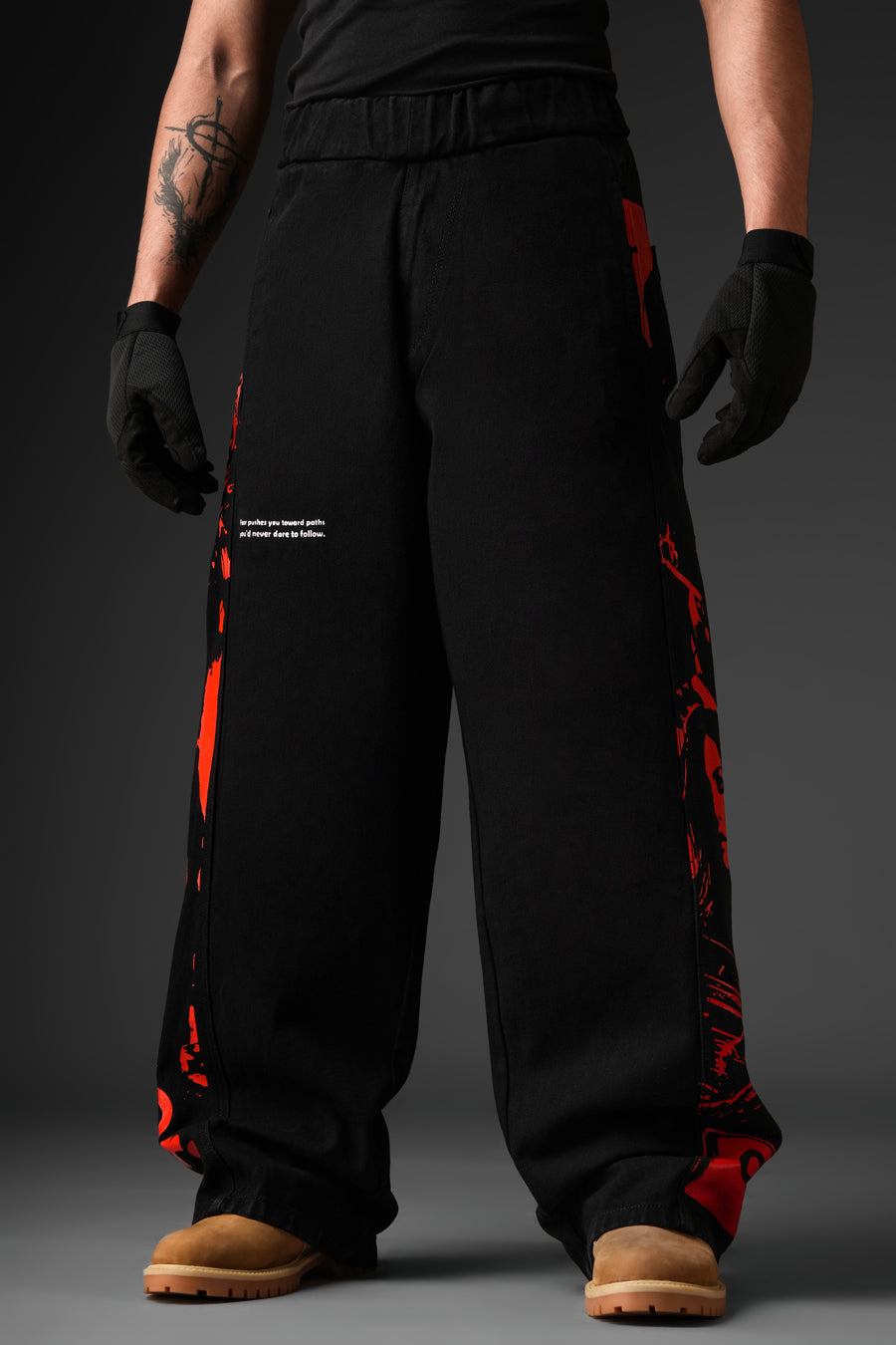 Fear No one Denim Track Pant