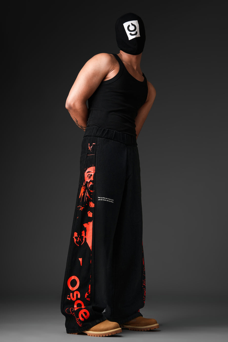 Fear No one Denim Track Pant