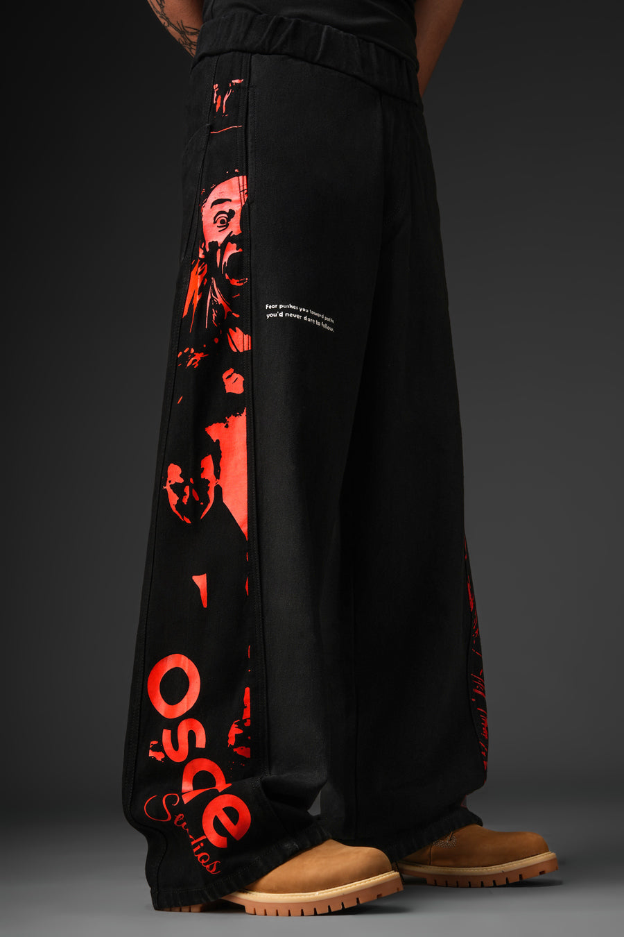 Fear No one Denim Track Pant