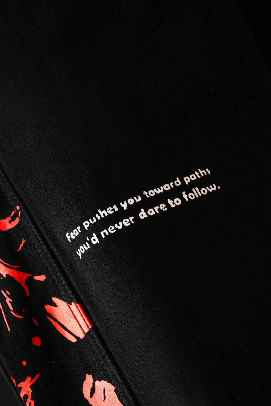 Fear No one Denim Track Pant